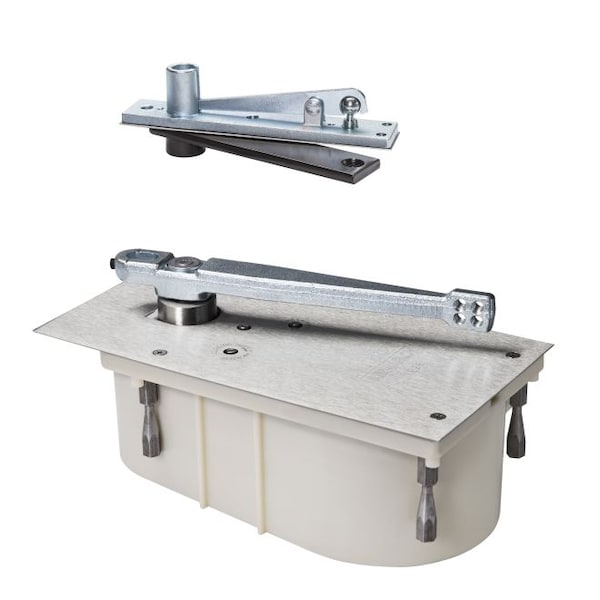 Rixson Right Hand Heavy Duty Selective Hold Open Floor Closer with 105 Degree Swing Satin Bronze 28S10510RH - main